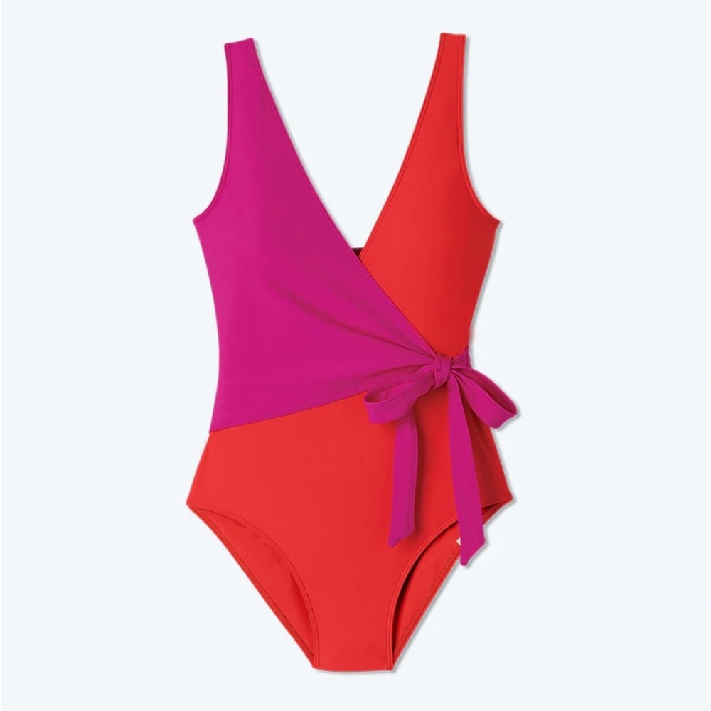 Summersalt NWT The Perfect Wrap One piece swimsuit women’s Size 14LT